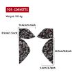 4pcs Gold Foil Carbon Fiber Stickers for Chevrolet Corvette C8 2020+ - 2