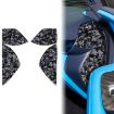 Chevrolet Corvette C8 2020+ Gold Foil Carbon Fiber Slot Stickers (4pcs) - 1