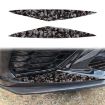 Chevrolet Corvette C8 2020+ Gold Foil Carbon Fiber Bumper Stickers Red - 1