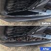 Chevrolet Corvette C8 2020+ Gold Foil Carbon Fiber Bumper Stickers Red - 5