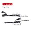 Chevrolet Corvette C8 Rearview Mirror Stickers 4pcs Set Gold Foil - 2