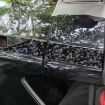 Chevrolet Corvette C8 2020+ Gold Foil Carbon Fiber Roof Stickers 4pcs Set - 3