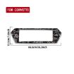 Red Forged Gold Foil Carbon Fiber License Plate Frame for Corvette C8 - 2
