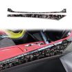 Gold Foil Carbon Fiber Console Stickers for Chevrolet Corvette C8 2020+ - 1