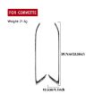 Gold Foil Carbon Fiber Car Door Stickers for Corvette C8 2020+, Blue - 2