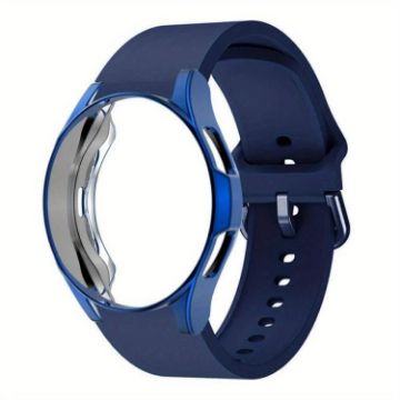 Samsung Galaxy Watch 4 Classic 42mm Silicone Band & PC Case - Dark Blue - 1