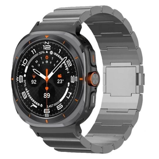 Samsung Galaxy Watch Ultra 47mm Titanium Alloy Band Grey Magnetic Buckle - 1