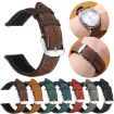 20mm Grey Retro Crazy Horse Leather Watch Band - xDfind - 8