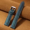 Suunto 9/9 Baro/D5/Core/7 24mm Blue Leather Watch Band Retro Texture - 2