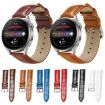 14mm Bamboo Texture Pin Buckle Leather Watch Band Light Brown - 2