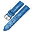 Light Blue 24mm Bamboo Texture Leather Watch Band for Suunto 9/9 Baro/D5/Core/7 - 1
