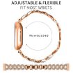 20mm Small Twist Diamond Metal Watch Band - Rose Gold - 2