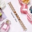 20mm Rose Gold Diamond Metal Watch Band for Garmin Vivomove/Vivoactive - 4