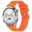 20mm xDfind Hybrid Nylon Braid Silicone Watch Band - Orange - 1