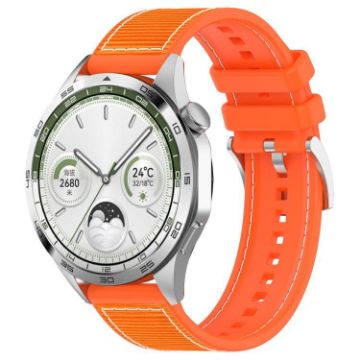 20mm xDfind Hybrid Nylon Braid Silicone Watch Band - Orange - 1