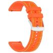 20mm xDfind Hybrid Nylon Braid Silicone Watch Band - Orange - 2