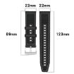 20mm Midnight Blue Hybrid Nylon Silicone Watch Band - 6