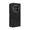 Meizu Note 16 5G Leather Phone Case - Black Calf Texture with Card Slots - 3