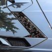 Chevrolet Corvette C8 2020+ Gold Foil Carbon Fiber Roof Stickers (6pcs) - 3