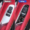Chevrolet Corvette C8 2020 Gold Foil Carbon Fiber Window Stickers (2pcs) - 5