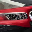 Gold Foil Carbon Fiber Window Stickers for Corvette C8 2020+, Red - 4