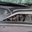 Gold Foil Carbon Fiber Front Storage Vent Sticker for Corvette C8 2020+ - 3