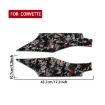 Gold Foil Carbon Fiber Car Door Stickers for Corvette C8 2020+ (2pcs, Red) - 2