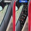 Gold Foil Carbon Fiber Car Door Stickers for Corvette C8 2020+ (2pcs, Red) - 5