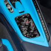 Chevrolet Corvette C8 2020+ Red Carbon Fiber Cup Cover Sticker - 3