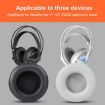 SteelSeries Siberia V1/V2/V3 Earpads 2pcs, Self-adhesive Lambskin Grey - 4