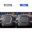 Gold Foil Carbon Fiber Steering Wheel Sticker for Chevrolet Corvette C8 - 5
