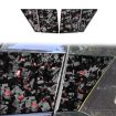 Chevrolet Corvette C8 2020 Gold Foil Carbon Fiber Roof Stickers 4pcs Set - 1