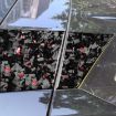 Chevrolet Corvette C8 2020 Gold Foil Carbon Fiber Roof Stickers 4pcs Set - 3
