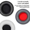 Motorola Moto Pulse Escape Earphone Covers 2pcs Black Protein Leather - 4