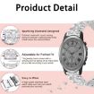 Fossil Q Machine Hybrid Watch 22mm Diamond Stainless Steel Band Silver - 3