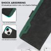 Samsung Galaxy XCover7 Pro ABEEL RFID Leather Case Black-Green - 5
