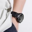 22mm Silver Milanese Parachute Buckle Stainless Steel Mesh Watch Band - 5